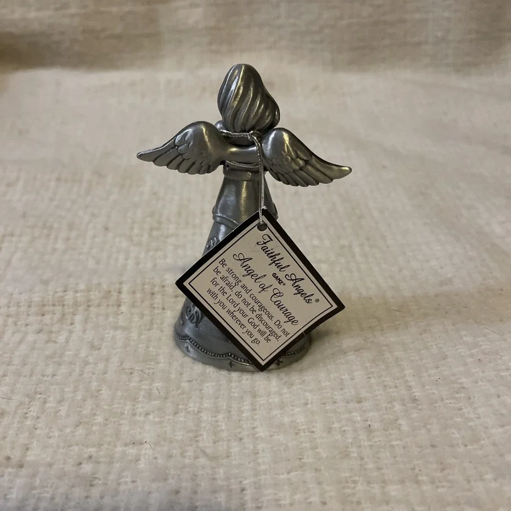 Faithful Angel ANGELS OF Courage ORNAMENT‎ Ganz Angel Holding Flowers Metal